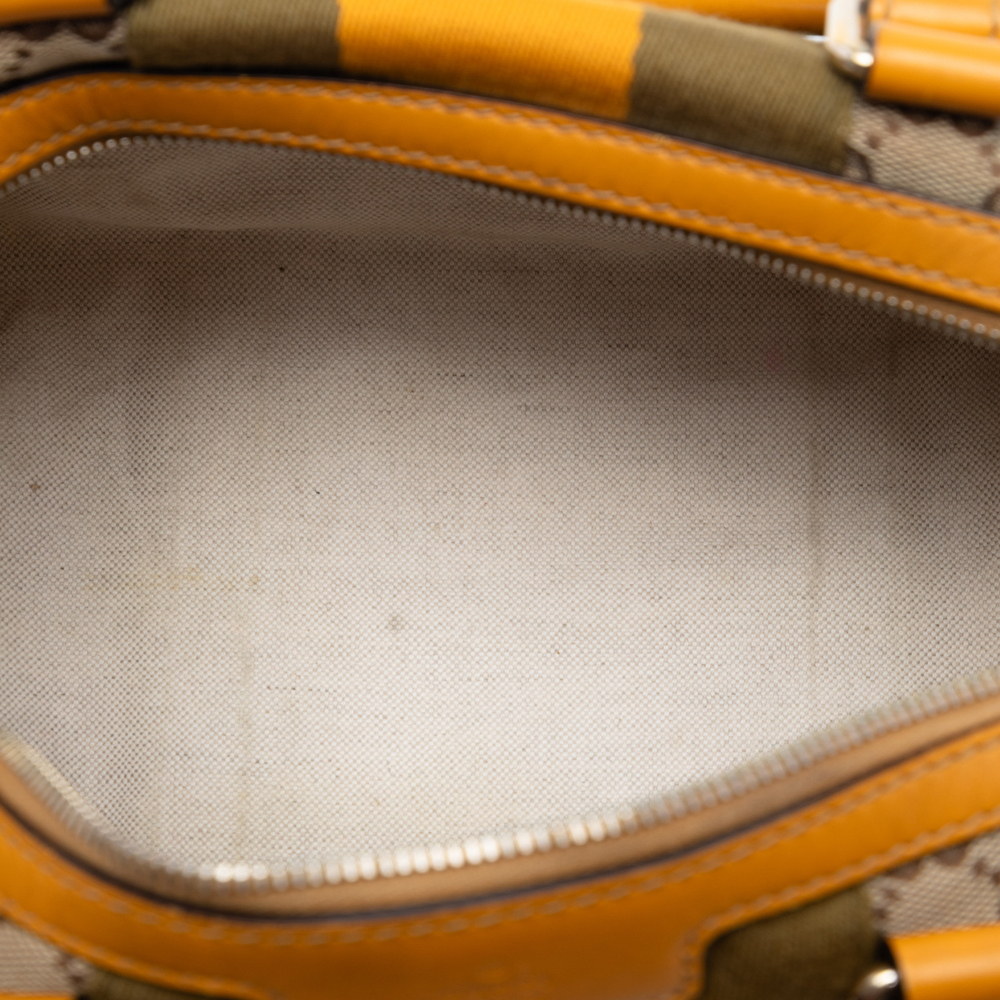 Pre-Loved Gucci Small GG Canvas Web Joy Boston Bag - Picture 4 of 7